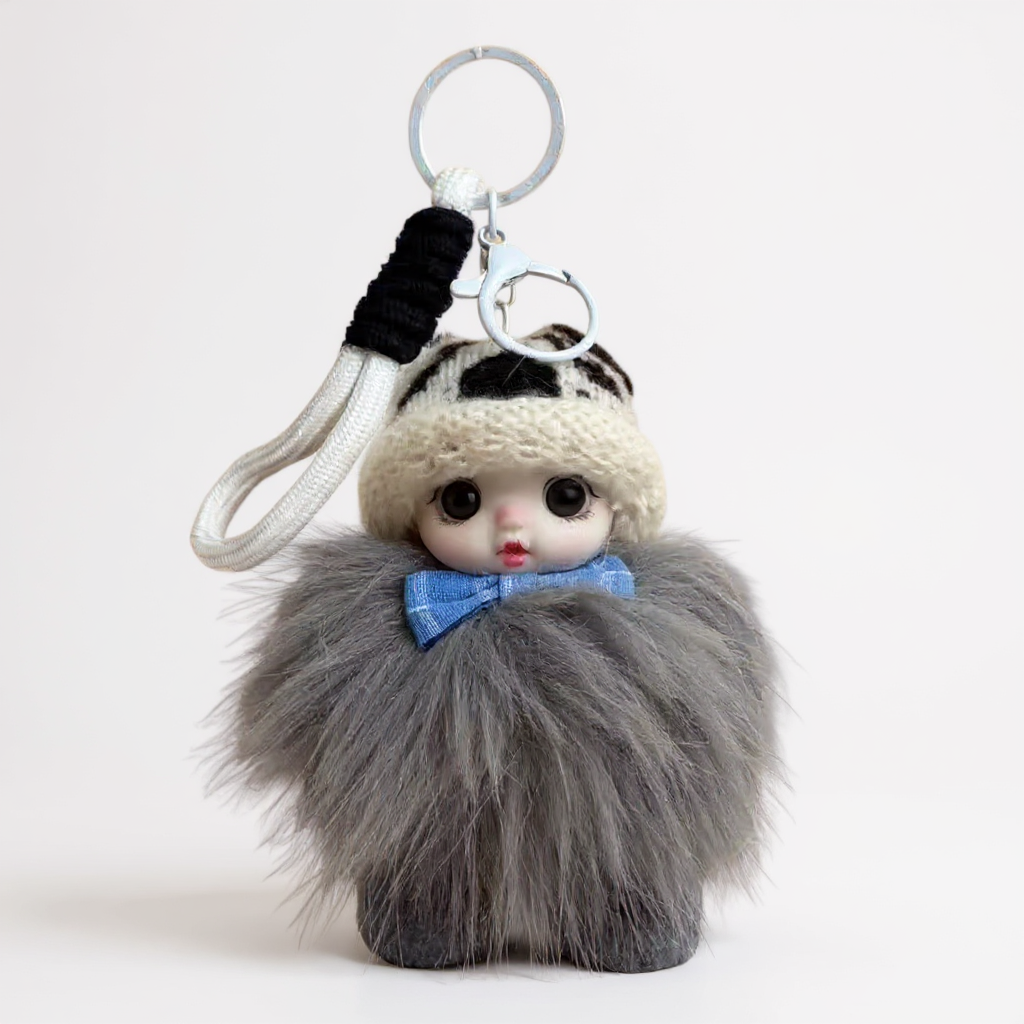 Doll With Hat Keychain K1372