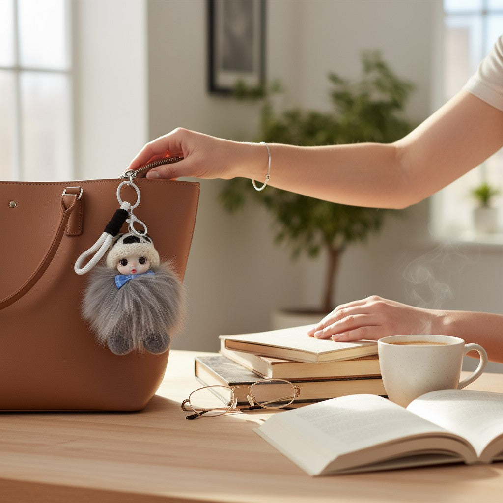 Doll With Hat Keychain K1372