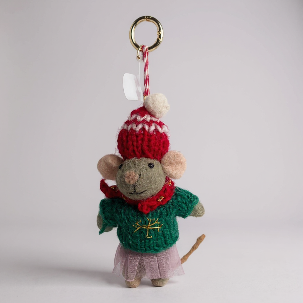 Mouse Felt keychain K1382