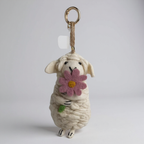 Sheep Felt Keychain K1385 - view 2