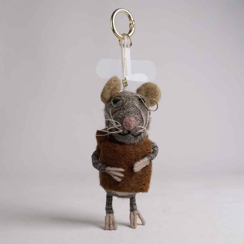 Mouse Felt Keychain K1387 - view 2