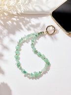 Natural Stone Phone CharmKeychain Wristlet K1403