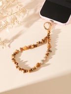 Natural Stone Phone CharmKeychain Wristlet K1403