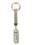 Ceramic Rhinestone Medicine Bottle Keychain K1404 - view 3