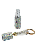 Ceramic Rhinestone Perfume Bottle Keychain K1405