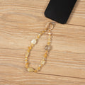 Yellow Quartz Keychain Wristlet K1415
