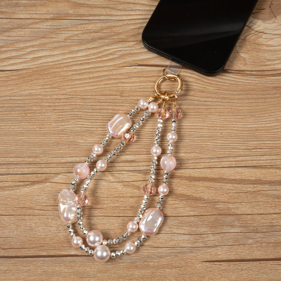 Glass Beads Keychain Wristlet K1419