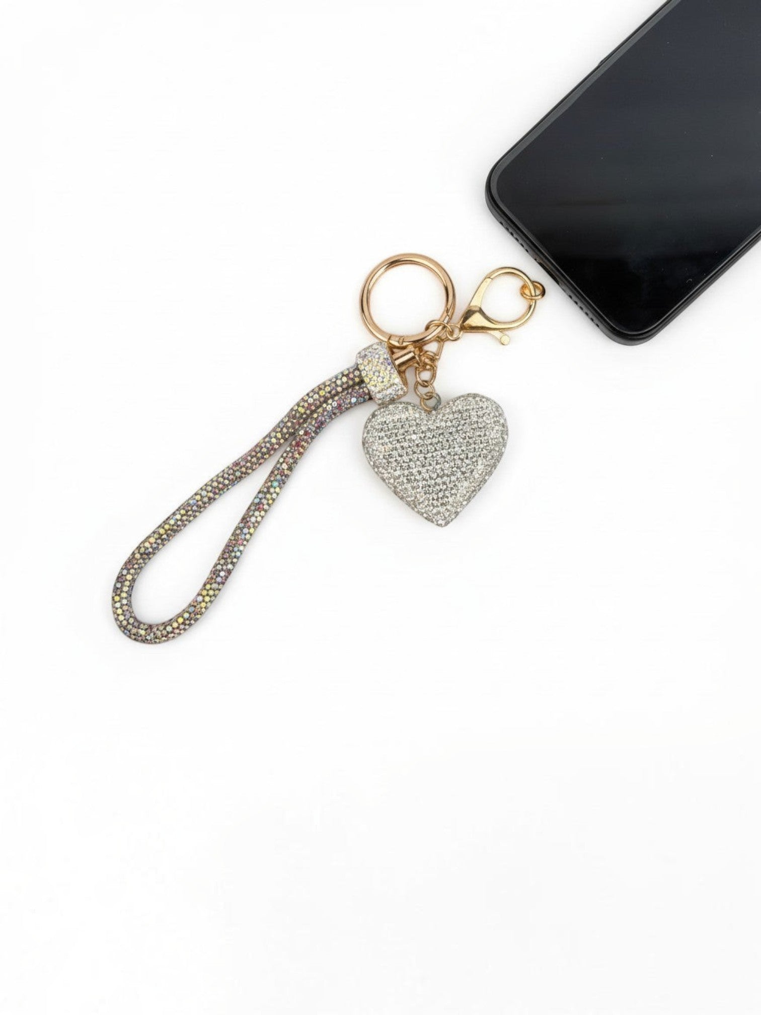 Heart Shape Keychain Wristlet K1429