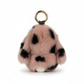 Rabbit Speckle Plush Keychain K1449 - view 2