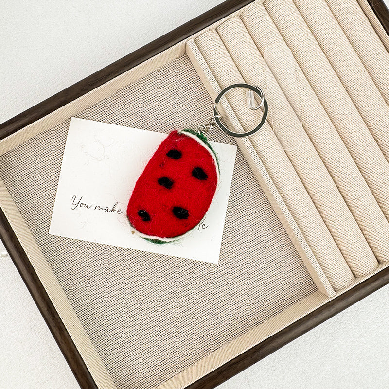 Watermelon Felt Keychain K1455