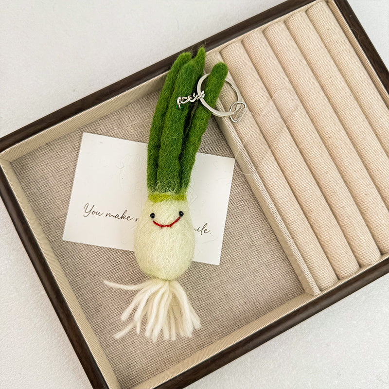Onion Felt Keychain K1461