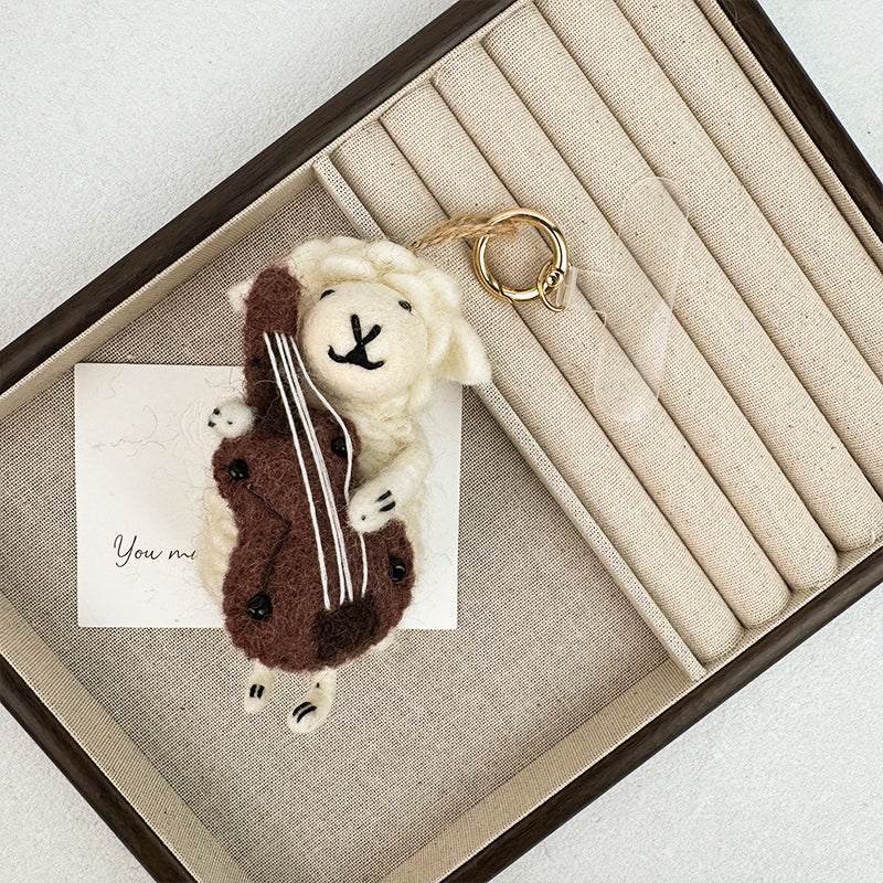 Sheep Felt Keychain K1490