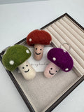 Mushroom Felt Keychain K1496