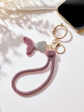 Fish Tail Crystal Keychain Wristlet K1538
