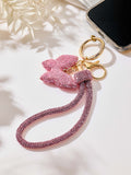 Butterfly Rhinestone Keychain Wristlet K1553