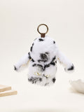 Rabbit Speckle Plush Keychain K1555