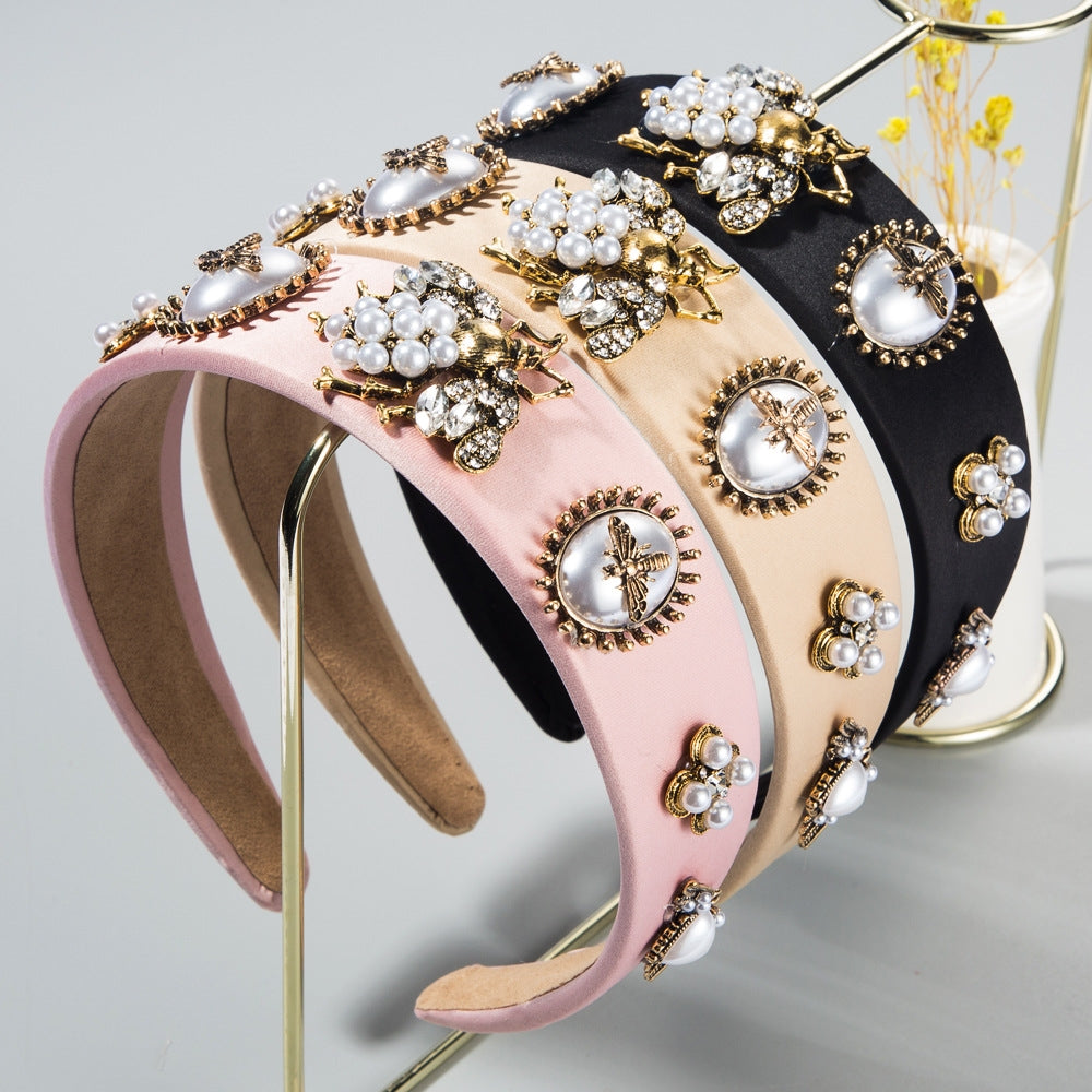 Baroque Pearl Bee Headband L2400