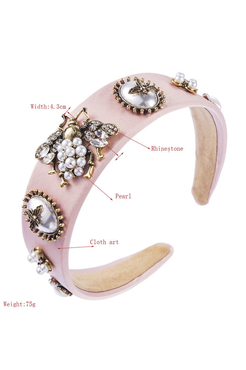 Baroque Pearl Bee Headband L2400