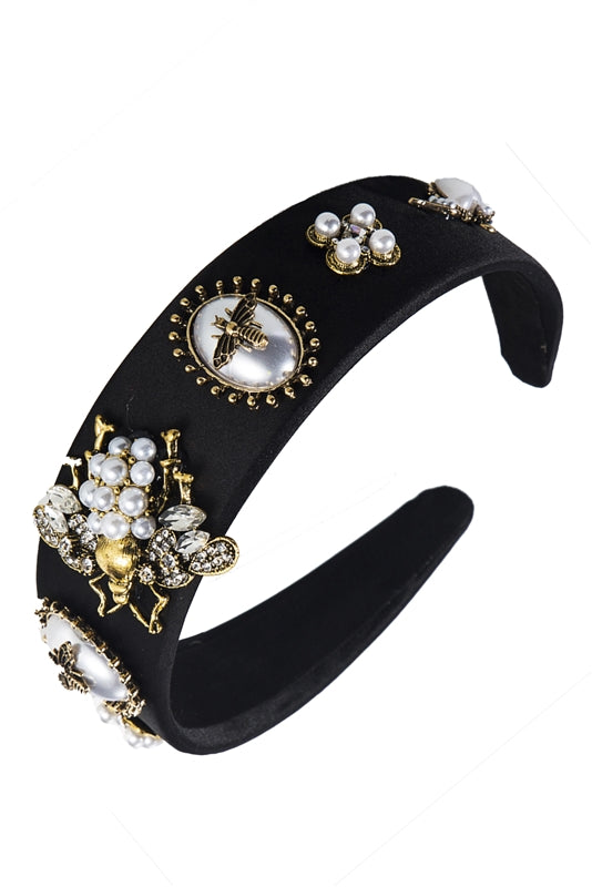 Baroque Pearl Bee Headband L2400