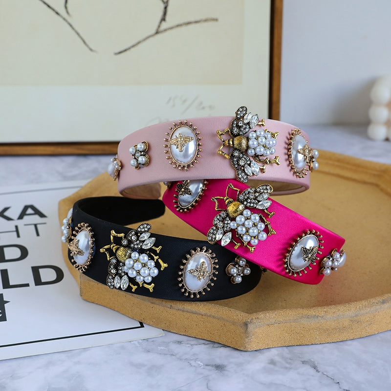 Baroque Pearl Bee Headband L2400