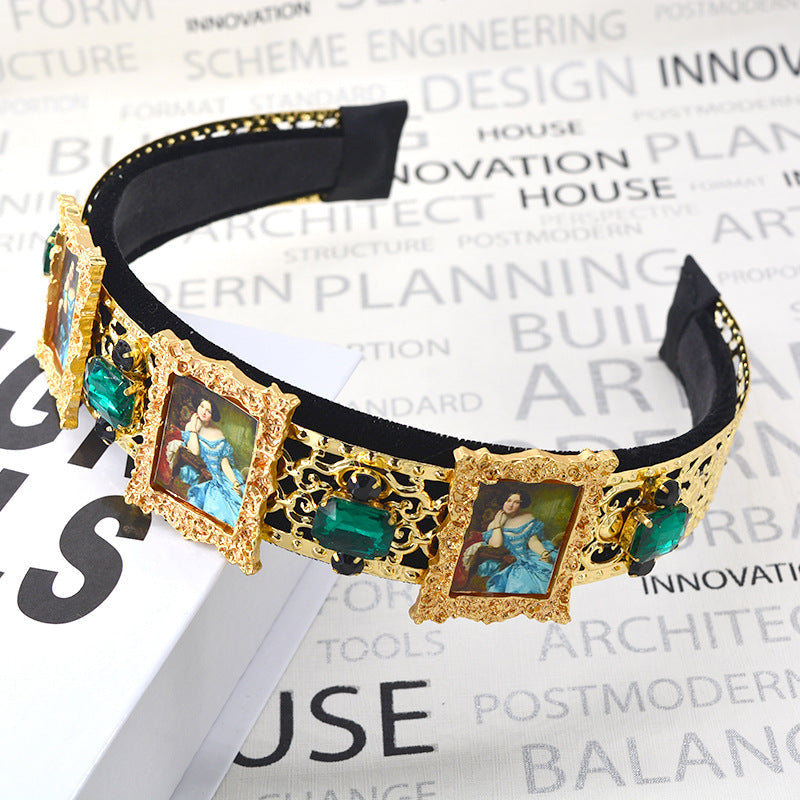 Baroque Portrait Headband L2404