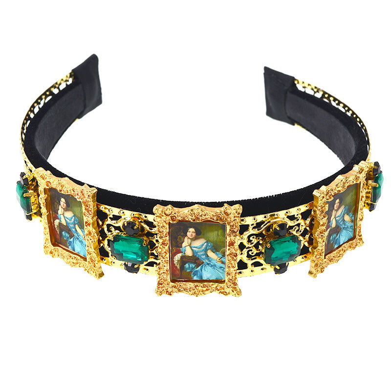 Baroque Portrait Headband L2404