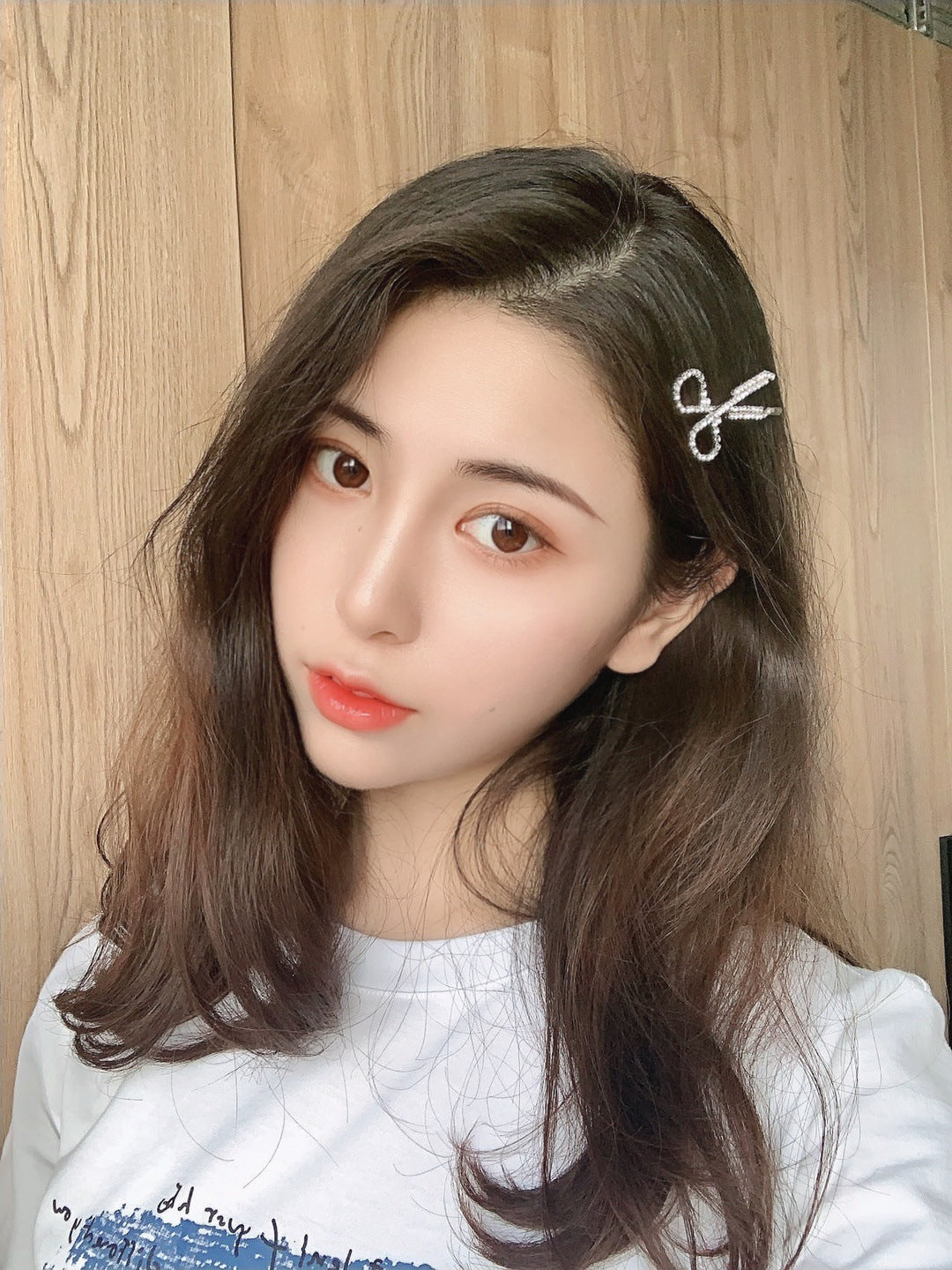 Scissors Rhinestone Hair Clip L2509
