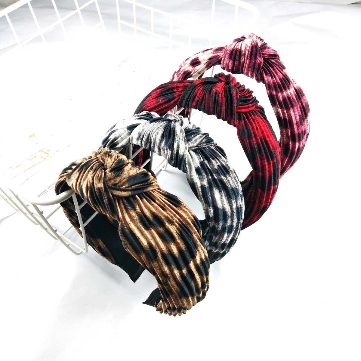 Animal Printed Pleated Headband L2529