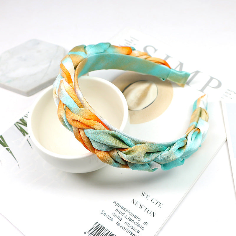 Tie-Dye Fabric Knot HeadBand L2565