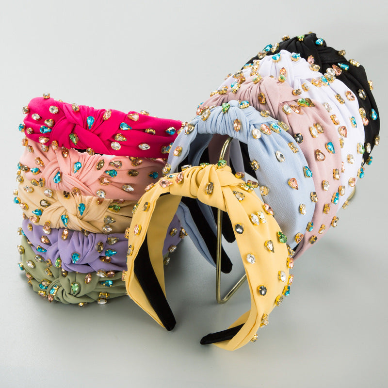 Rhinestone Fabric Headband L2571