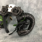 Skull Horn Headband L2603
