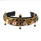 Floral Alloy Velvet Headband L2644