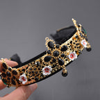 Floral Alloy Velvet Headband L2644