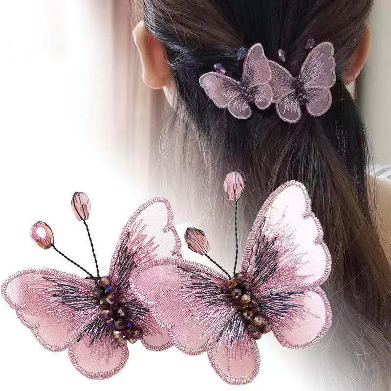 Butterflys Lace Hair Clip L2689