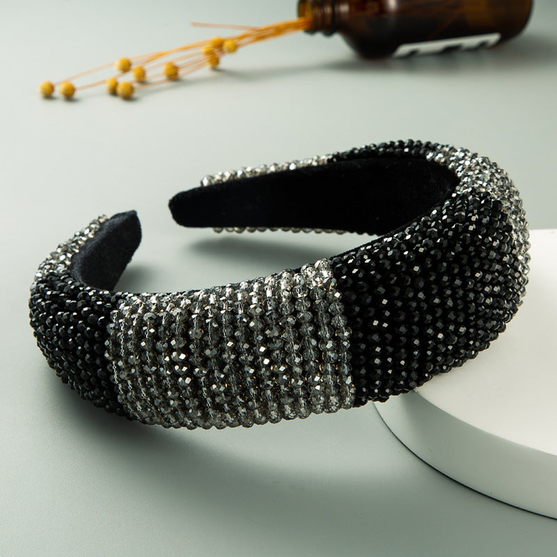 Multicolor Crystal Sponge Headband L2720