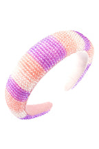 Multicolor Crystal Sponge Headband L2720