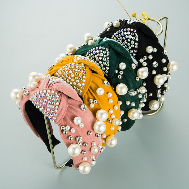 Pearl Fabric Headband L2736