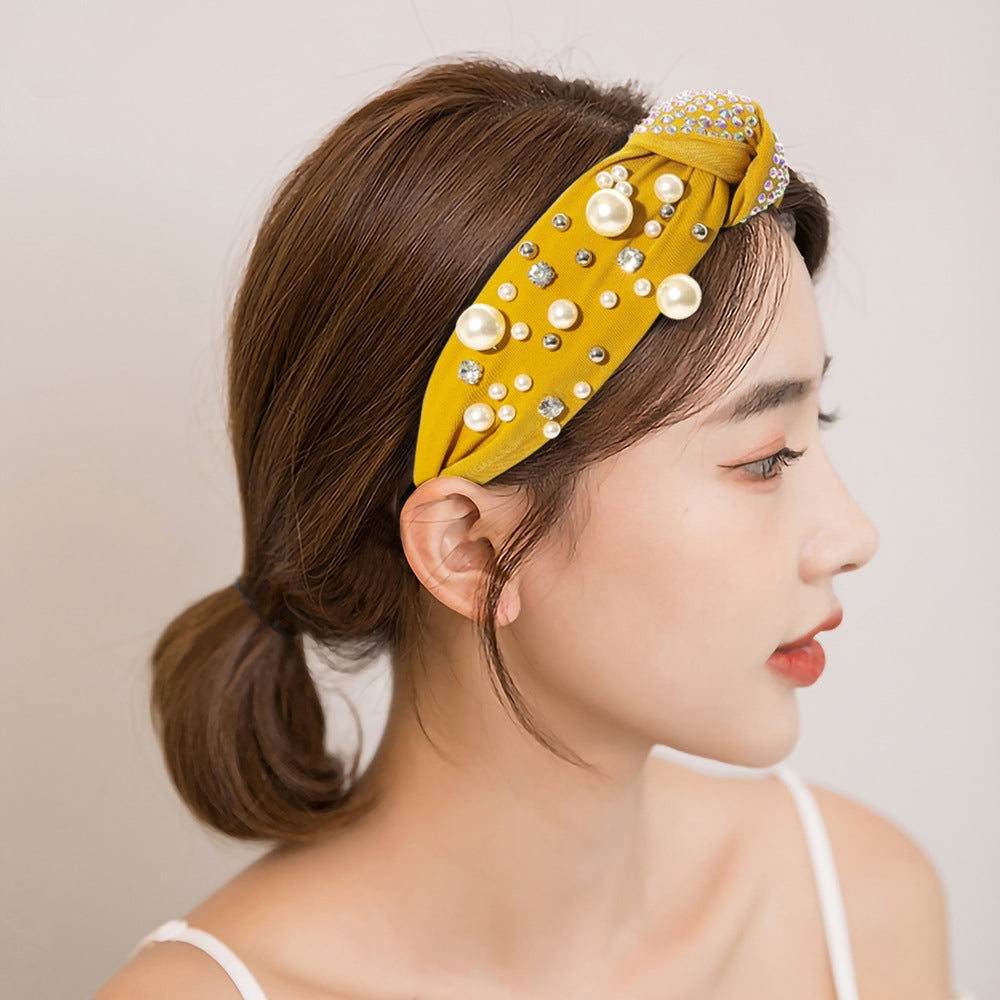 Pearl Fabric Headband L2736