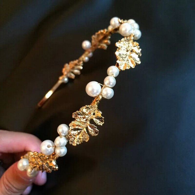Baroque Pearl Alloy Headband L2740