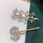 Dollar Rhinestone Hair Clip L2754