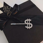 Dollar Rhinestone Hair Clip L2755