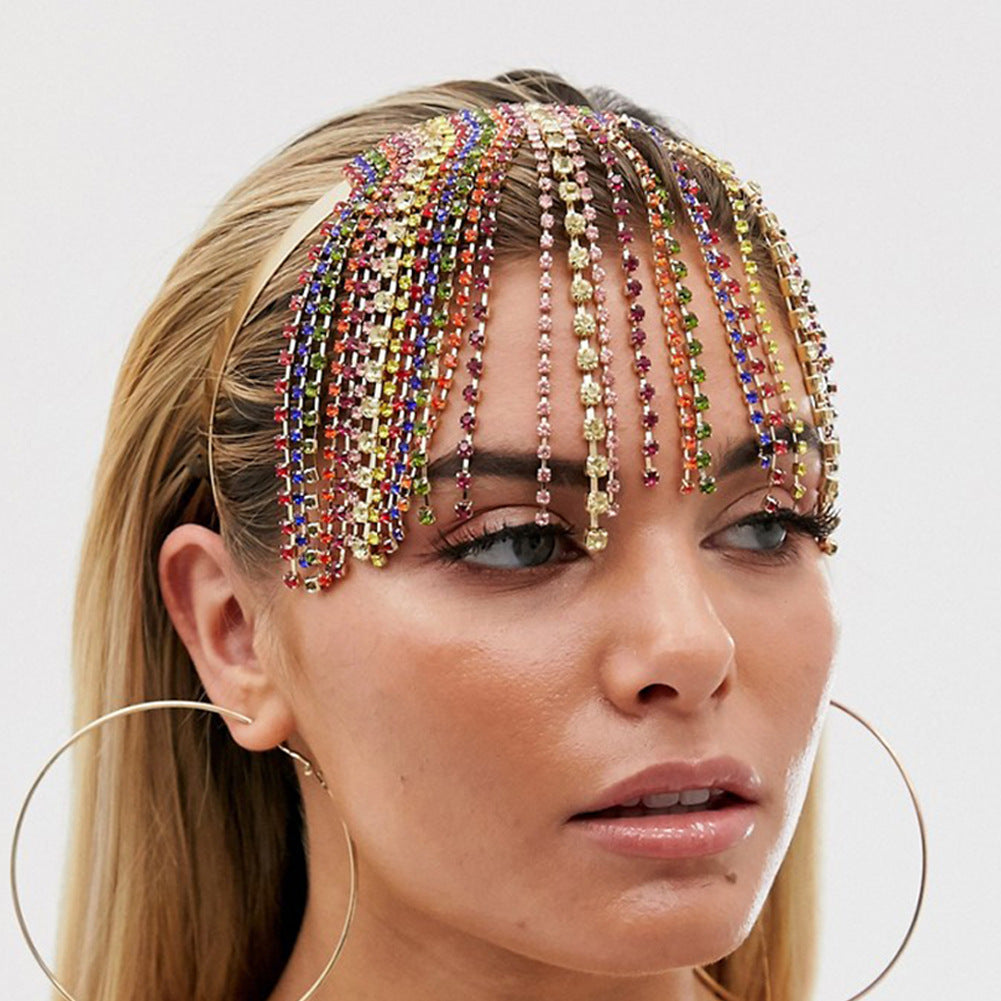 Rhinestone Tassel Headband L2790