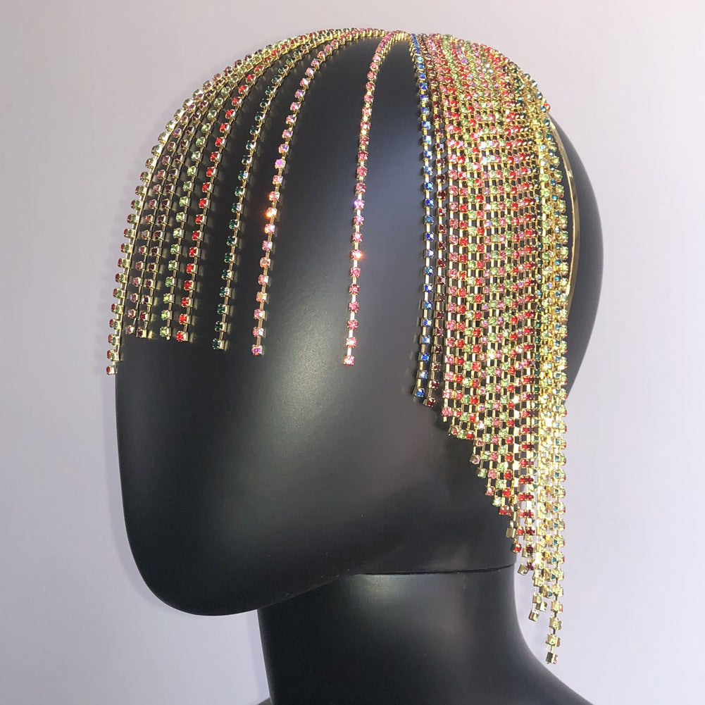 Rhinestone Tassel Headband L2790