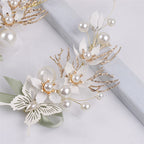 Handmade Flower Pearl Hair Clip Set L2827