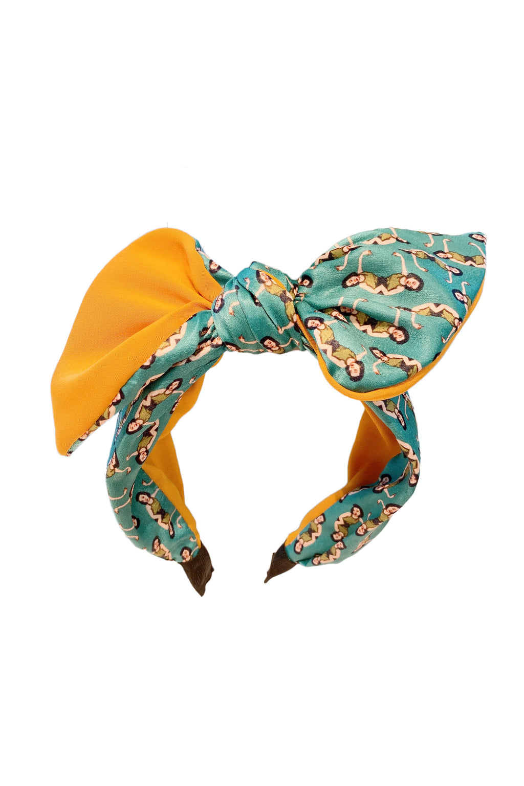 Floral Printed Bow Fabric Headband L2852