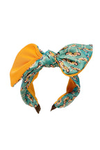 Floral Printed Bow Fabric Headband L2852