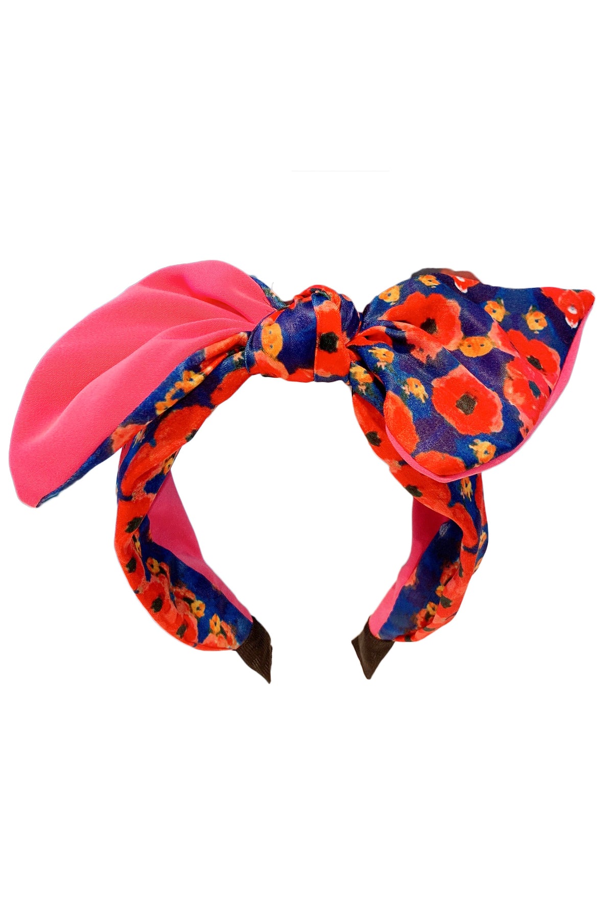 Floral Printed Bow Fabric Headband L2852