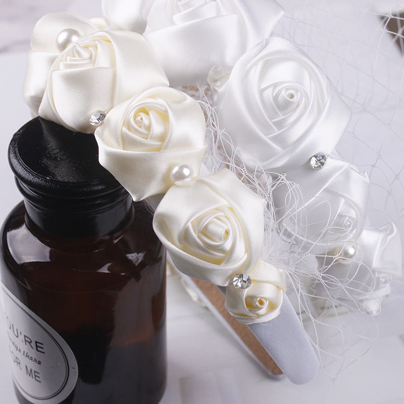 Rose Mesh Headband L2860