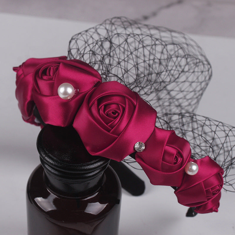 Rose Mesh Headband L2860