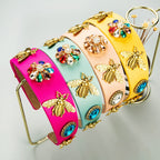 Floral Bee Crystal Headband L2863